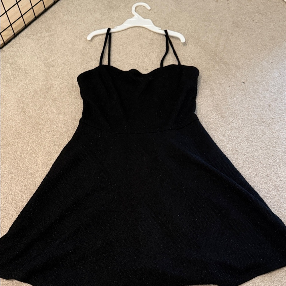Windsor Black Mini Dress with Spaghetti Straps